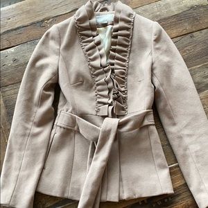 H&M ruffle coat